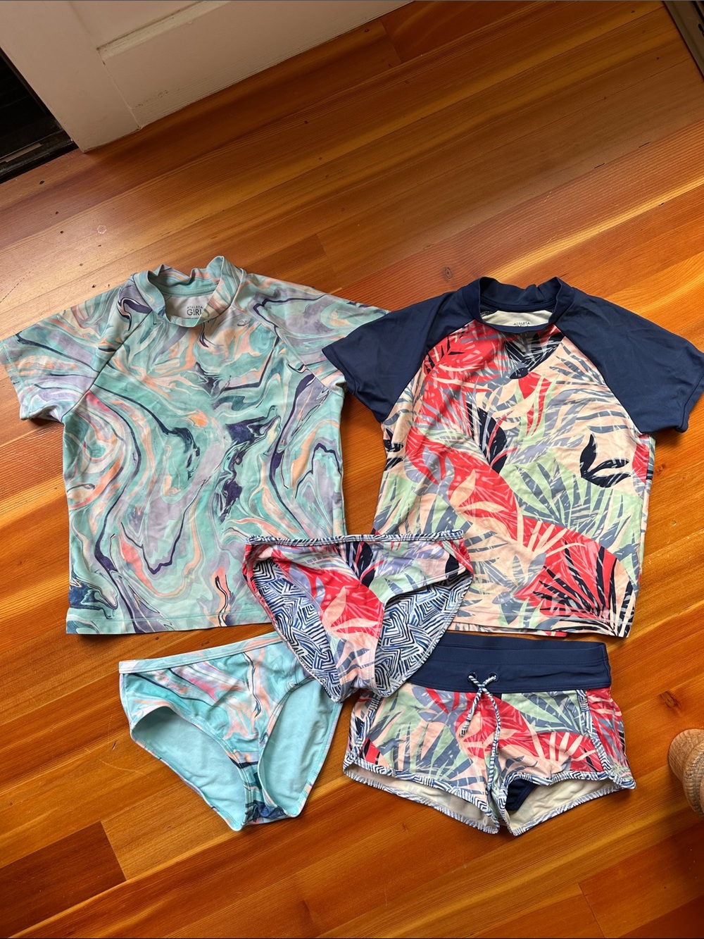 Athleta Girl Swimsuit Bundle 2 piece bikini shorts